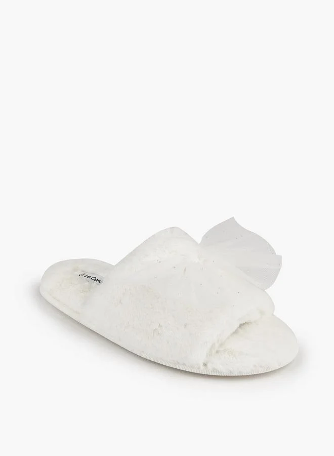 Le Confort Women Plush Bedroom Slides